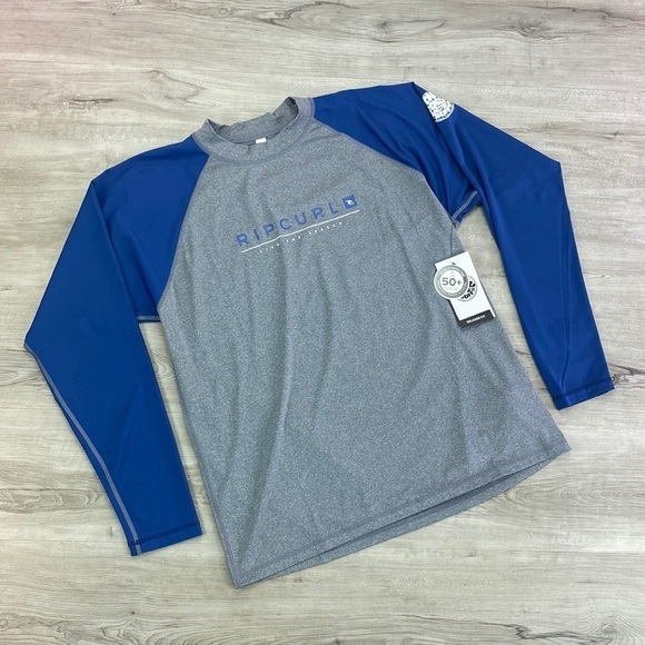 RIP CURL- RASH GUARD SUN SHIRT UV PROTECTION MENS - Picture 1 of 8